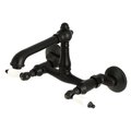 Kingston Kingston KS7220PL 6 in. English Country Adjustable Center Wall Mount Kitchen Faucet; Matte Black - 8.75 x 2.75 x 5.06 in. KS7220PL